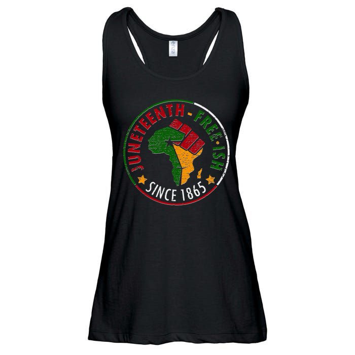 Juneteenth Freeish Since 1865 Ladies Essential Flowy Tank