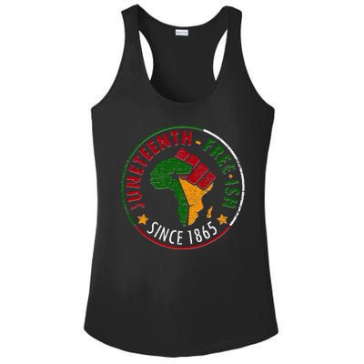 Juneteenth Freeish Since 1865 Ladies PosiCharge Competitor Racerback Tank