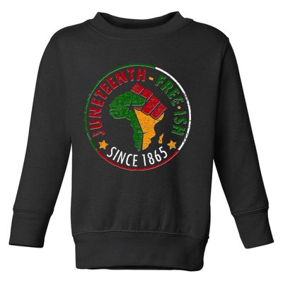 Juneteenth Freeish Since 1865 Toddler Sweatshirt