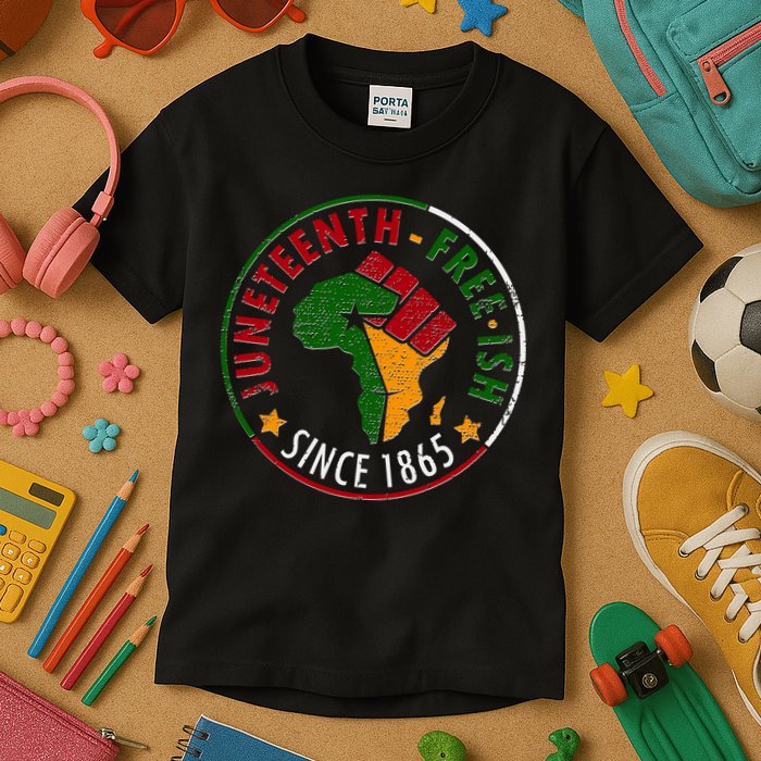 Juneteenth Freeish Since 1865 Kids T-Shirt