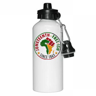 Juneteenth Freeish Since 1865 Aluminum Water Bottle