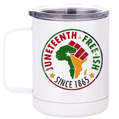 Juneteenth Freeish Since 1865 12 oz Stainless Steel Tumbler Cup