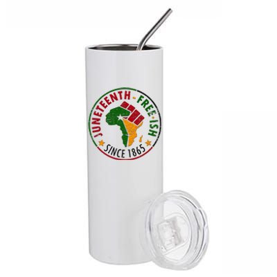 Juneteenth Freeish Since 1865 Stainless Steel Tumbler