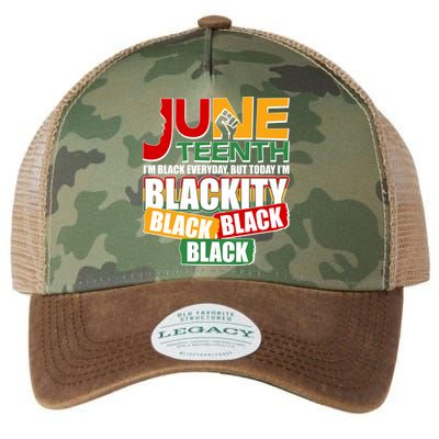 Juneteenth I'm Black Everyday But Today I'm Blackity Black  Legacy Tie Dye Trucker Hat