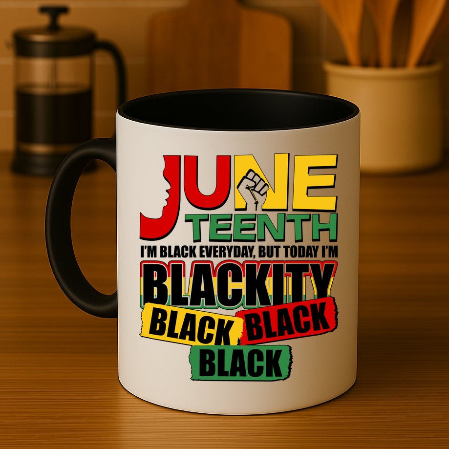 Juneteenth I'm Black Everyday But Today I'm Blackity Black  Mug
