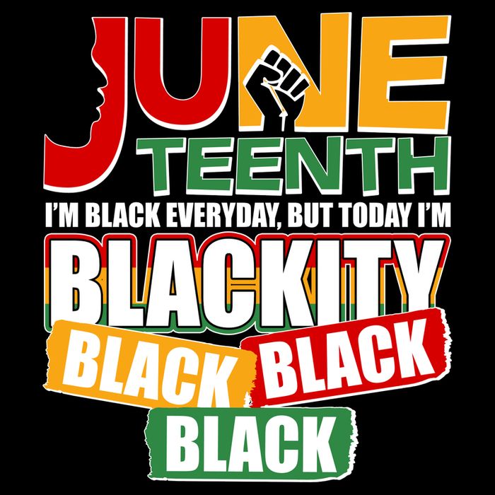 Juneteenth I'm Black Everyday But Today I'm Blackity Black  Drawstring Bag