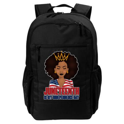 Juneteenth Is My Independence Day African American USA Flag Backpack