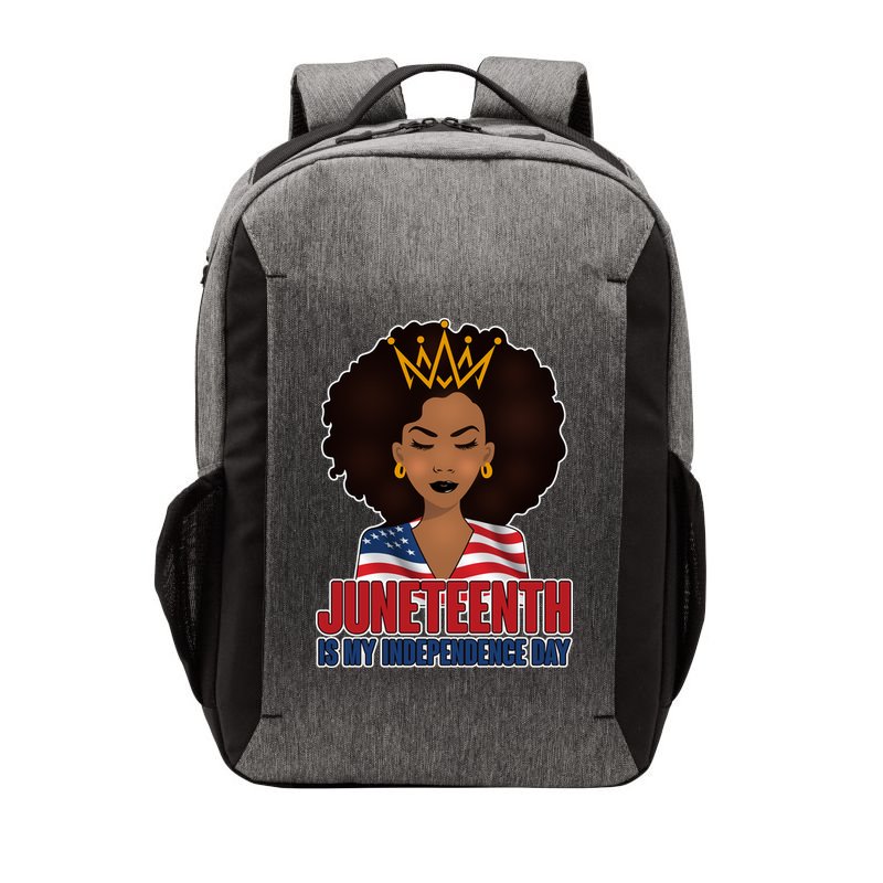 Juneteenth Is My Independence Day African American USA Flag Vector Backpack