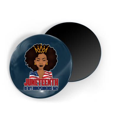 Juneteenth Is My Independence Day African American USA Flag Magnet