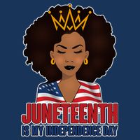 Juneteenth Is My Independence Day African American USA Flag Premium T-Shirt
