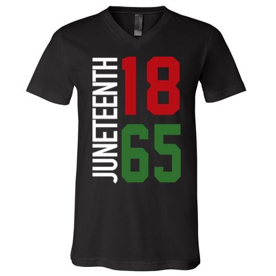 Juneteenth Jersey 1865 V-Neck T-Shirt