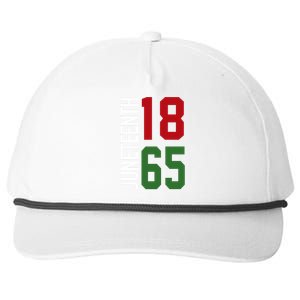 Juneteenth Jersey 1865 Snapback Five-Panel Rope Hat