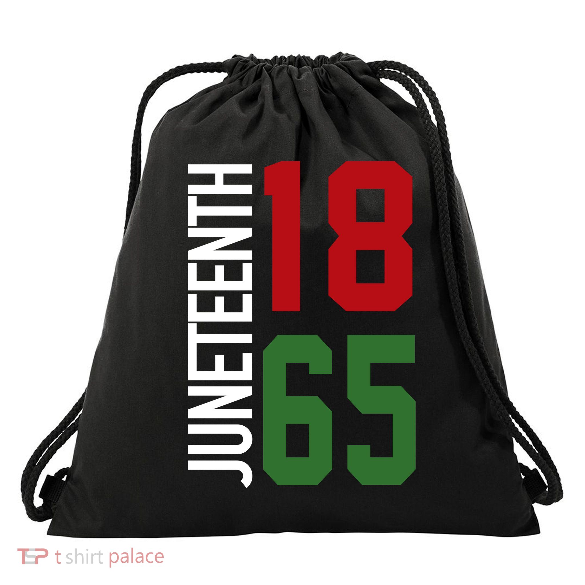 Juneteenth Jersey 1865 Drawstring Bag