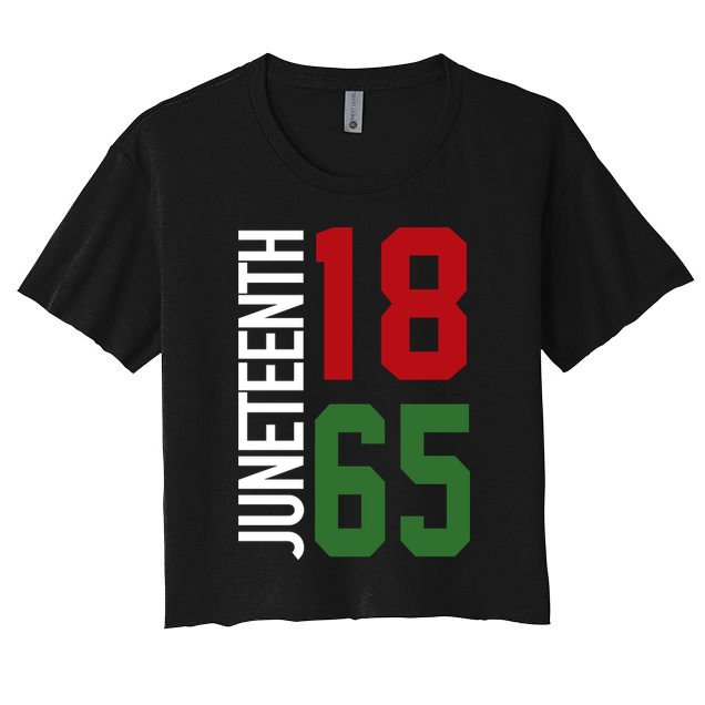 Juneteenth Jersey 1865 Crop Top