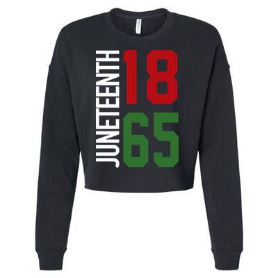 Juneteenth Jersey 1865 Cropped Pullover Crew