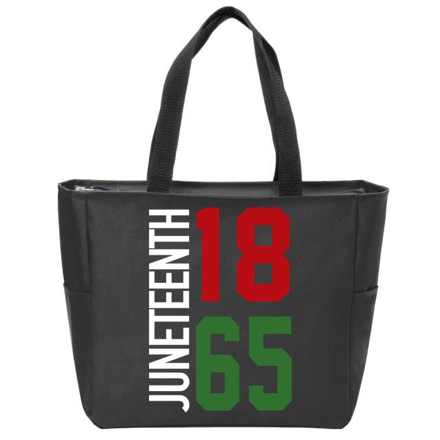 Juneteenth Jersey 1865 Zip Tote Bag