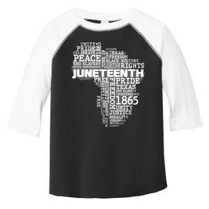 Juneteenth June 19 1865 Africa Word Cloud Art Toddler Fine Jersey T-Shirt