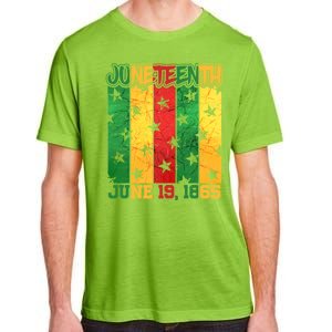 Juneteenth June 19 1865 Traditional Red Gold Green  Adult ChromaSoft Performance T-Shirt