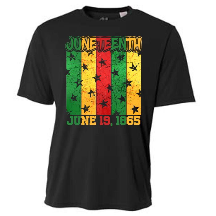 Juneteenth June 19 1865 Traditional Red Gold Green  Cooling Performance Crew T-Shirt