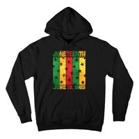 Juneteenth June 19 1865 Traditional Red Gold Green  Hoodie