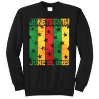 Juneteenth June 19 1865 Traditional Red Gold Green  Sweatshirt