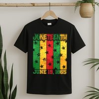 Juneteenth June 19 1865 Traditional Red Gold Green  T-Shirt