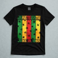 Juneteenth June 19 1865 Traditional Red Gold Green  T-Shirt