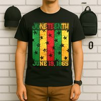 Juneteenth June 19 1865 Traditional Red Gold Green  T-Shirt