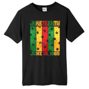 Juneteenth June 19 1865 Traditional Red Gold Green  Tall Fusion ChromaSoft Performance T-Shirt