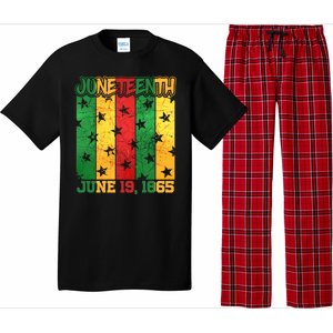 Juneteenth June 19 1865 Traditional Red Gold Green  Pajama Set