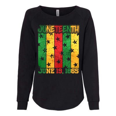 Juneteenth June 19 1865 Traditional Red Gold Green  Womens California Wash Sweatshirt