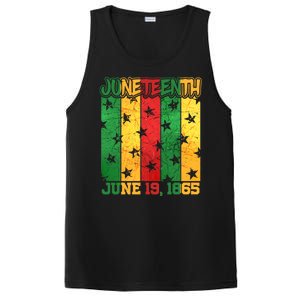 Juneteenth June 19 1865 Traditional Red Gold Green  PosiCharge Competitor Tank