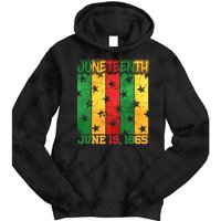 Juneteenth June 19 1865 Traditional Red Gold Green  Tie Dye Hoodie