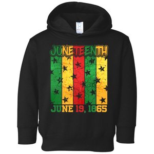 Juneteenth June 19 1865 Traditional Red Gold Green  Toddler Hoodie