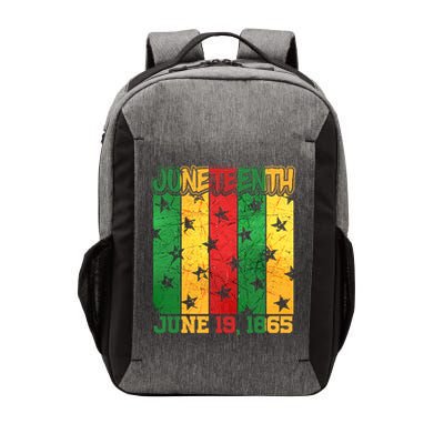 Juneteenth June 19 1865 Traditional Red Gold Green  Vector Backpack