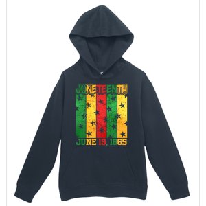 Juneteenth June 19 1865 Traditional Red Gold Green  Urban Pullover Hoodie