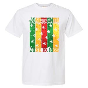 Juneteenth June 19 1865 Traditional Red Gold Green  Garment-Dyed Heavyweight T-Shirt