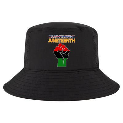 Juneteenth June 19th Traditional Colors Cool Comfort Performance Bucket Hat