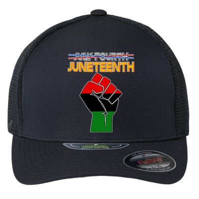 Juneteenth June 19th Traditional Colors Flexfit Unipanel Trucker Cap