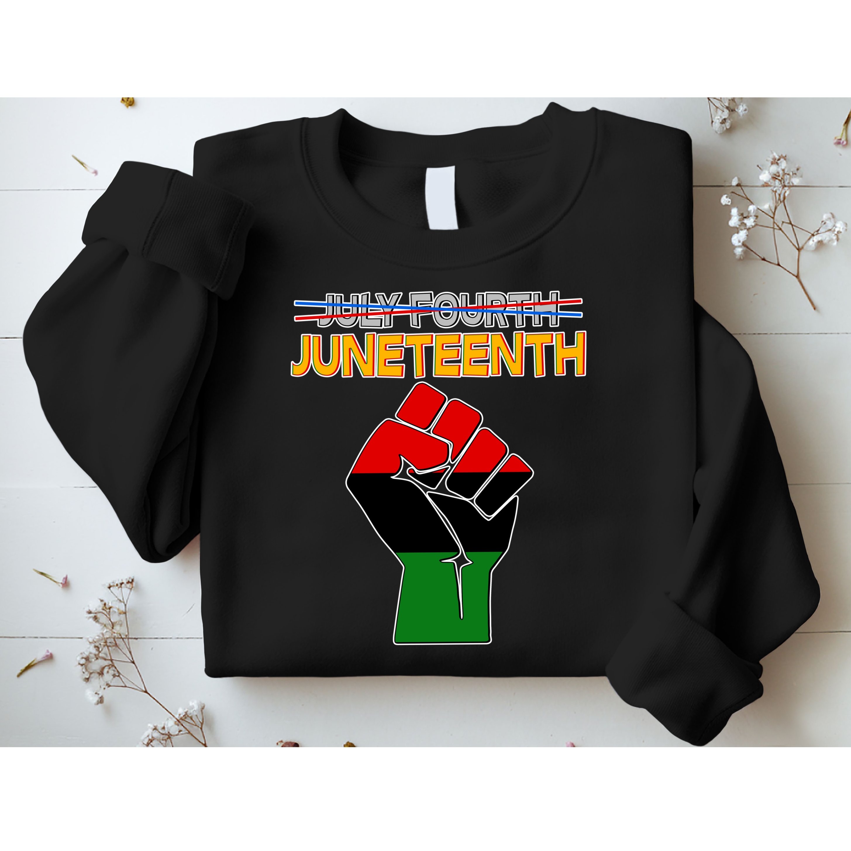 Juneteenth June 19th Traditional Colors Sweatshirt
