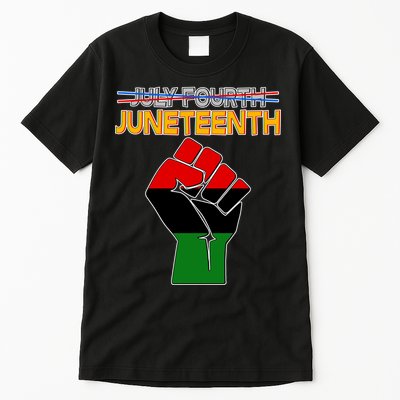 Juneteenth June 19th Traditional Colors Tall T-Shirt