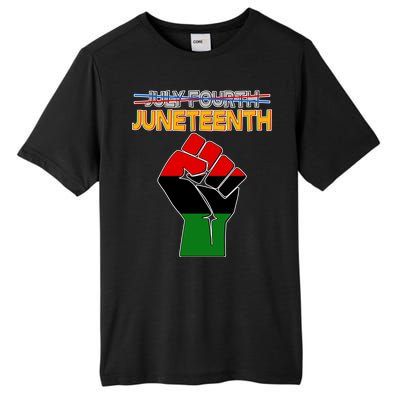 Juneteenth June 19th Traditional Colors Tall Fusion ChromaSoft Performance T-Shirt