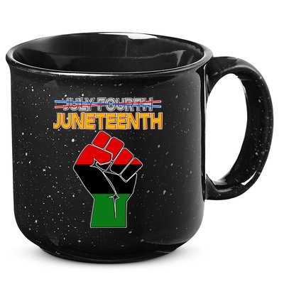 Juneteenth June 19th Traditional Colors 15oz Campfire Ceramic Mug