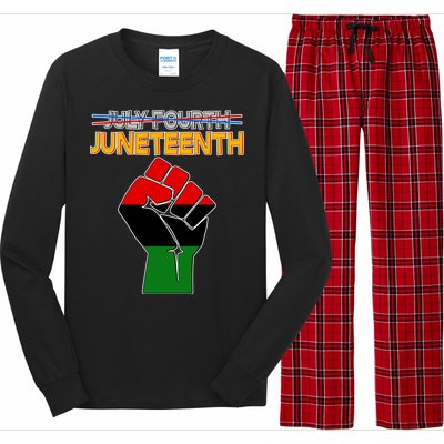 Juneteenth June 19th Traditional Colors Long Sleeve Pajama Set