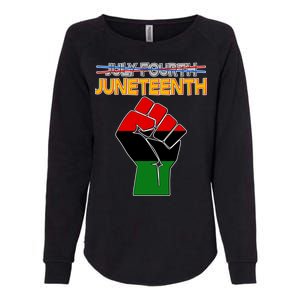 Juneteenth June 19th Traditional Colors Womens California Wash Sweatshirt