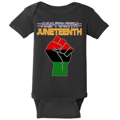 Juneteenth June 19th Traditional Colors Baby Bodysuit