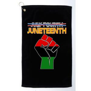 Juneteenth June 19th Traditional Colors Platinum Collection Golf Towel