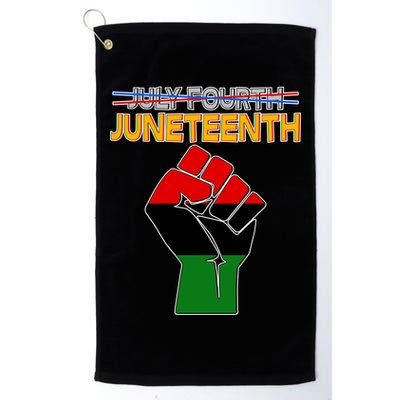 Juneteenth June 19th Traditional Colors Golf Towel