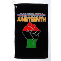 Juneteenth June 19th Traditional Colors Golf Towel