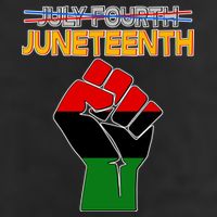 Juneteenth June 19th Traditional Colors Golf Towel